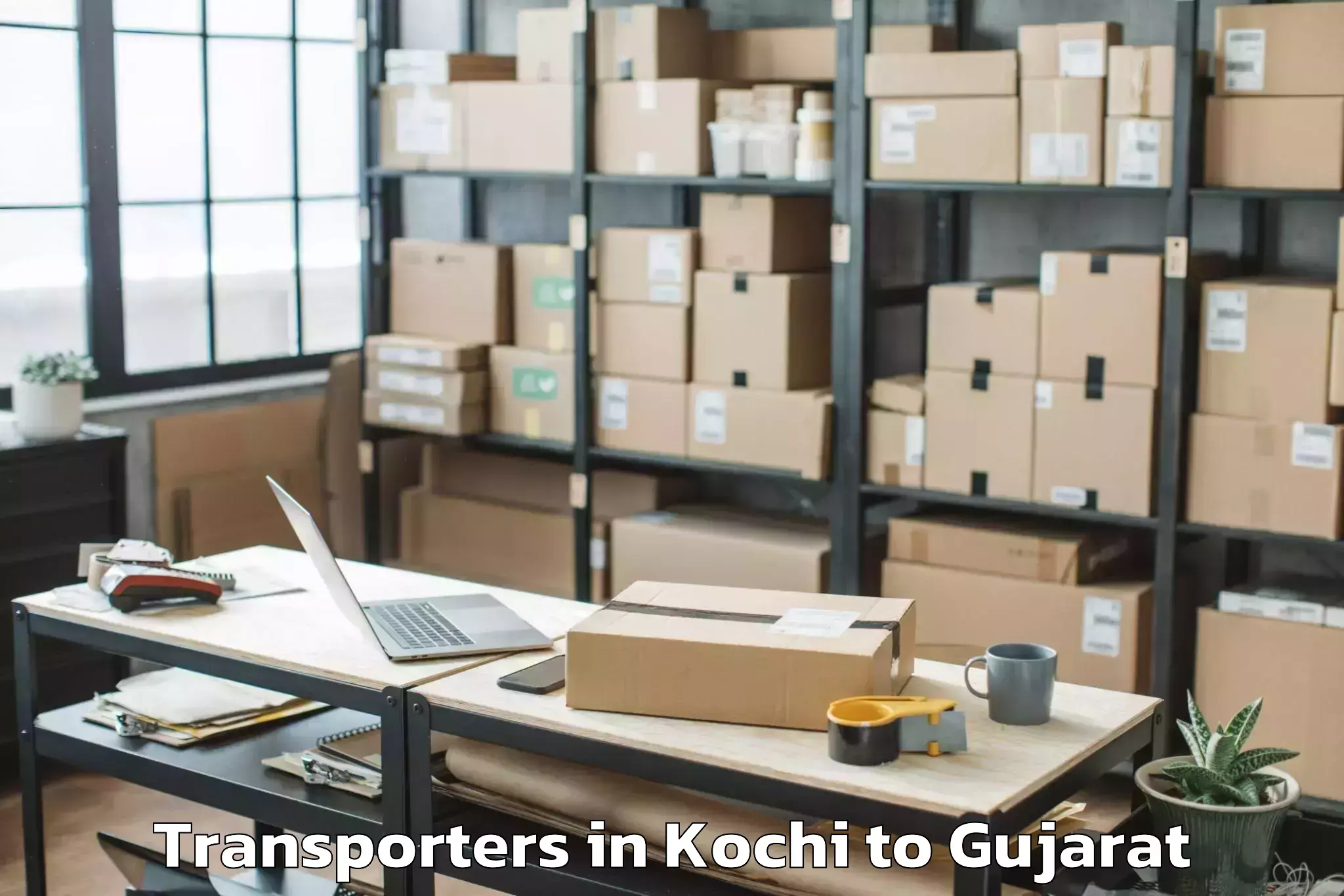 Easy Kochi to Kapadvanj Transporters Booking